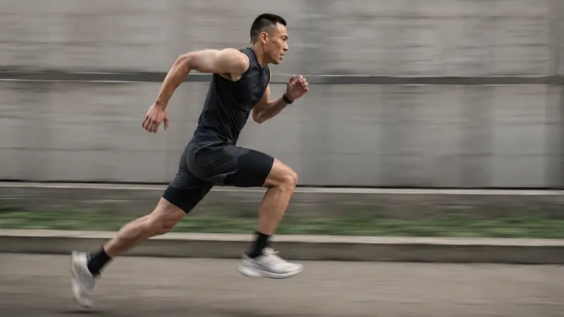 man sprinting